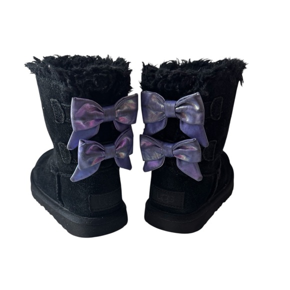 Cozy Black UGG Kids Boots - Picture 7 of 10
